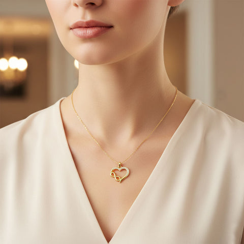 Sova Silver Heart Necklace