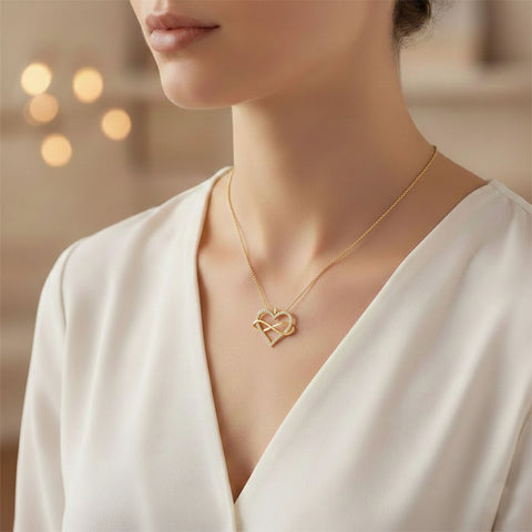 Lyra Silver Zirconia Necklace