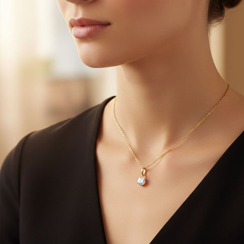 Ava Silver Zirconia Necklace