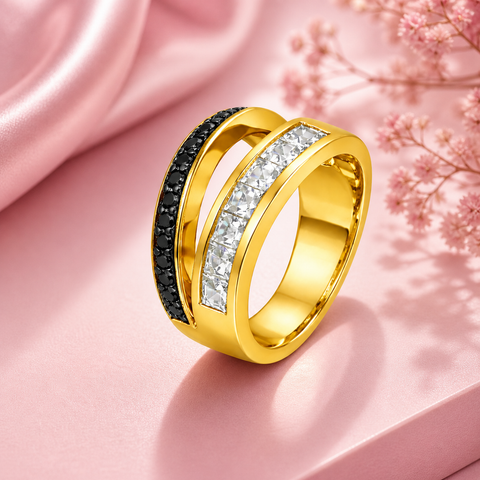 Mia Silver Spinel Adjustable Ring