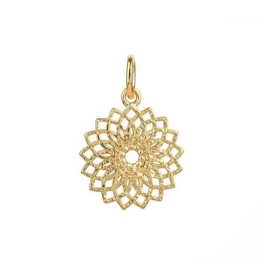 Ava Silver Floral Pendant