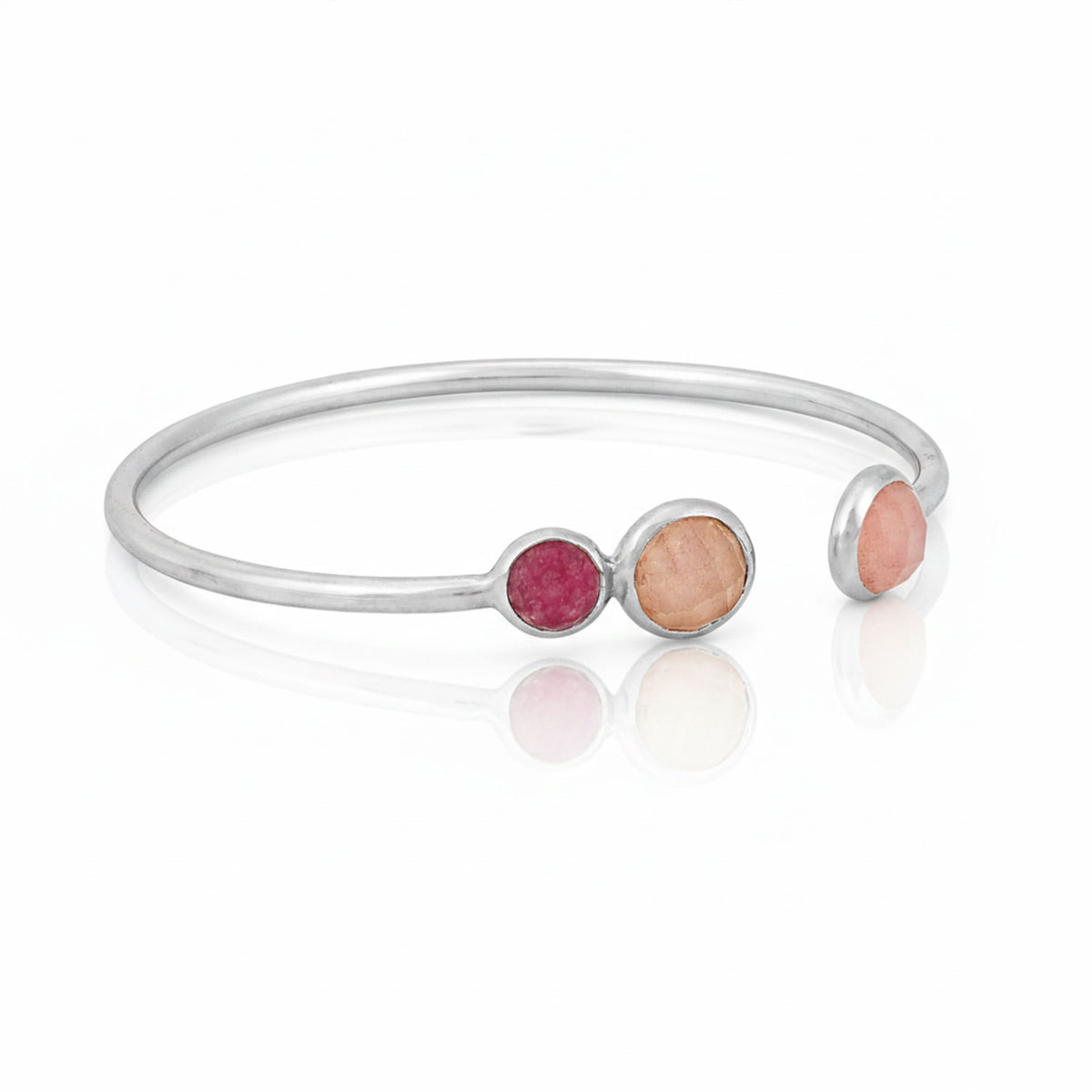 Lena Silver Quartz Bangle