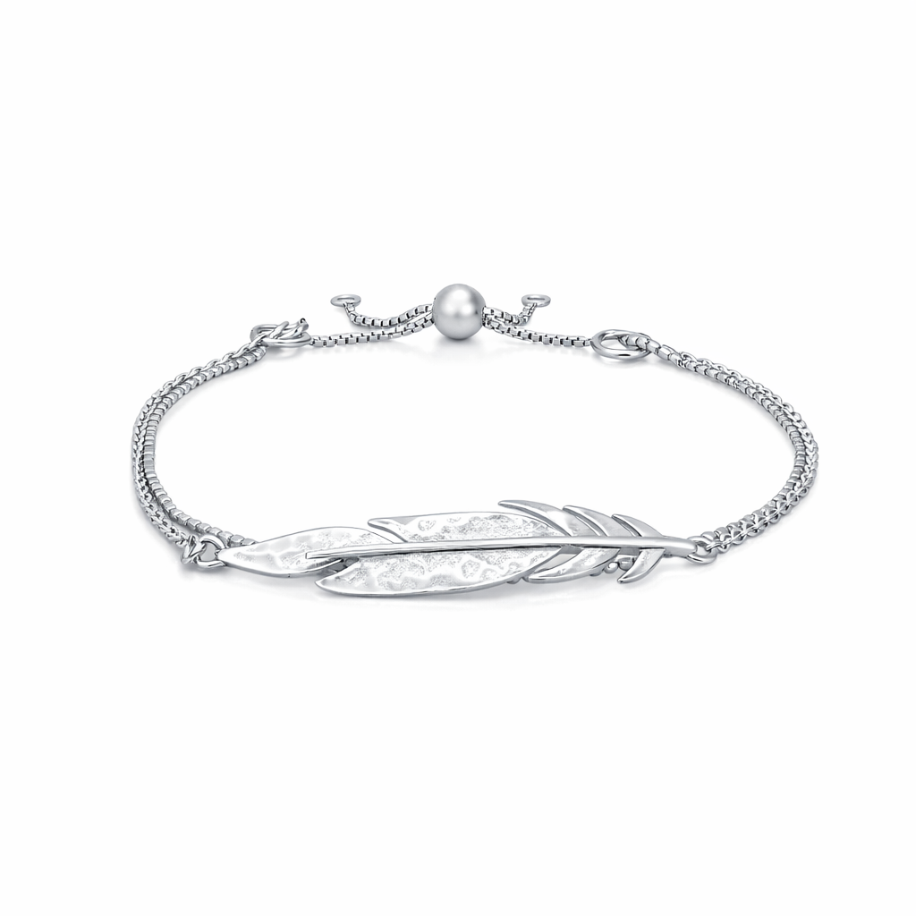 Rae Silver Leaf Bracelets