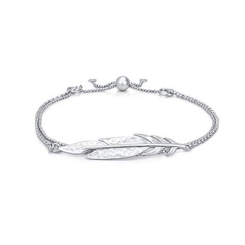 Rae Silver Leaf Bracelets