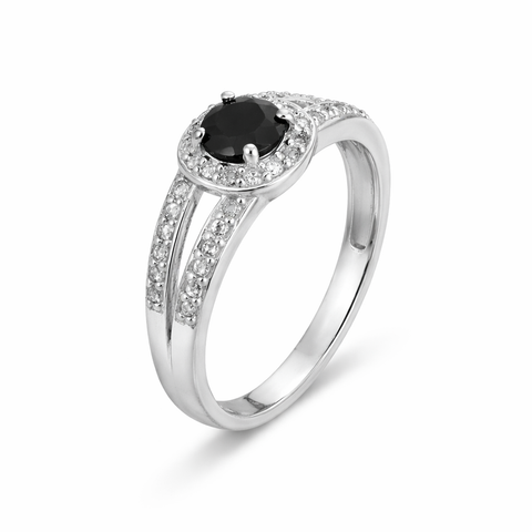 Lia Silver Topaz Adjustable Ring