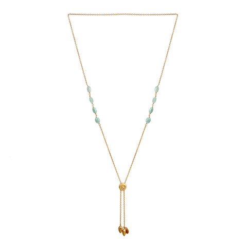 Lia Sterling Silver Oval Amazonite Necklace