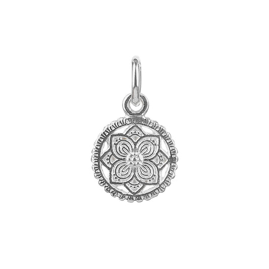 Lily Silver Floral Pendant