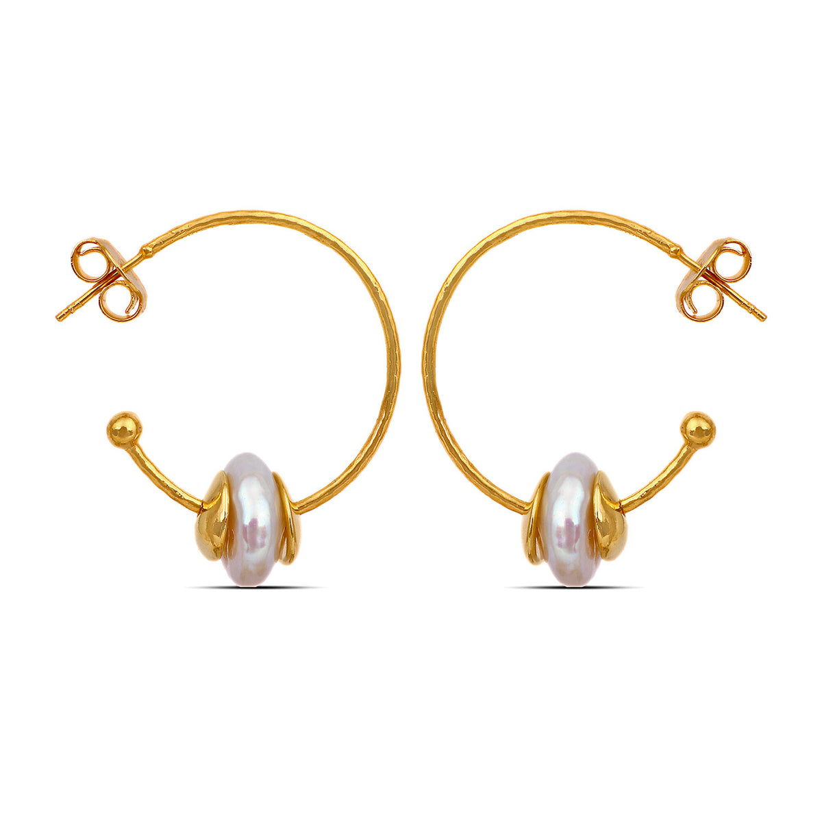 Juno Sterling Silver Elegant Huggies Earrings