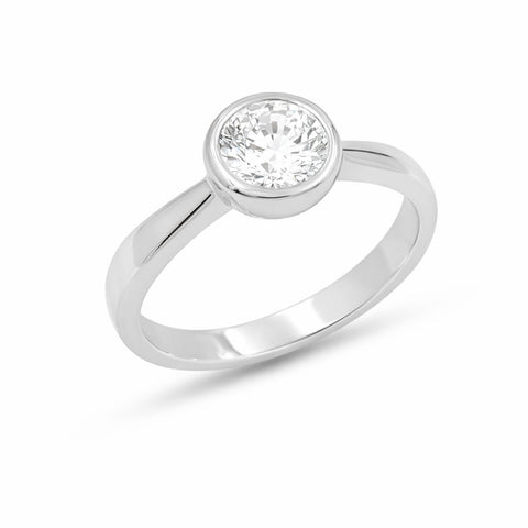 Anne Silver Diamond Adjustable Ring