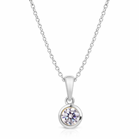 Ria Silver Diamond Necklace