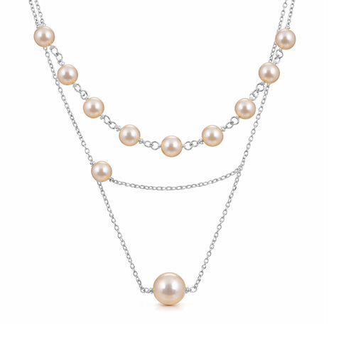 Seya Silver Pearl Necklace