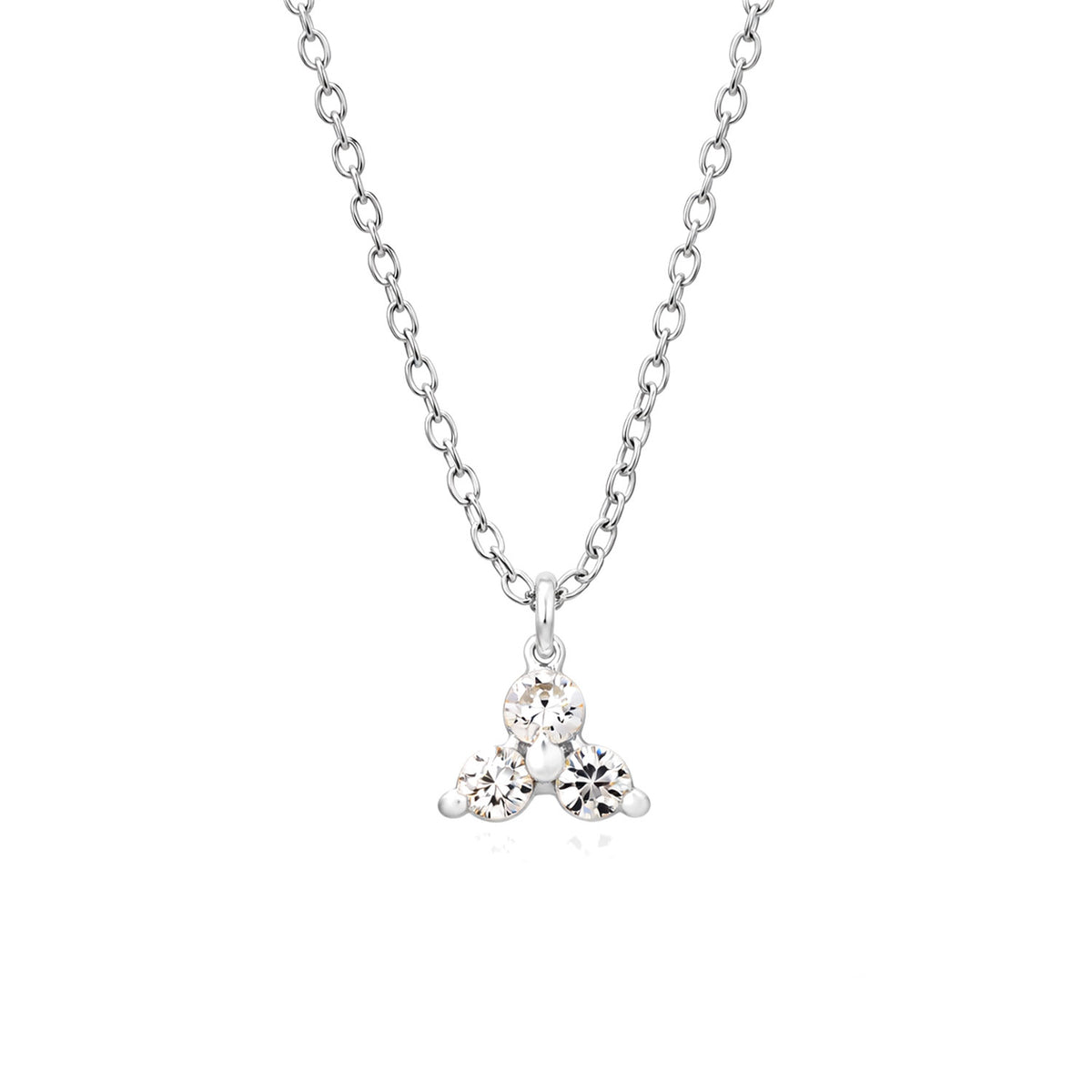 Mia Sterling Silver White Cubic Zirconia Necklace