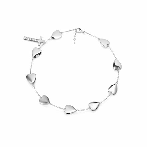 Huni Silver Heart Anklet