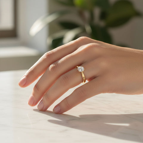 Nina Silver Diamond Adjustable Ring