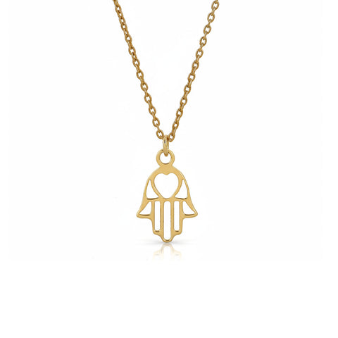 Zoe Silver Hamsa Necklace