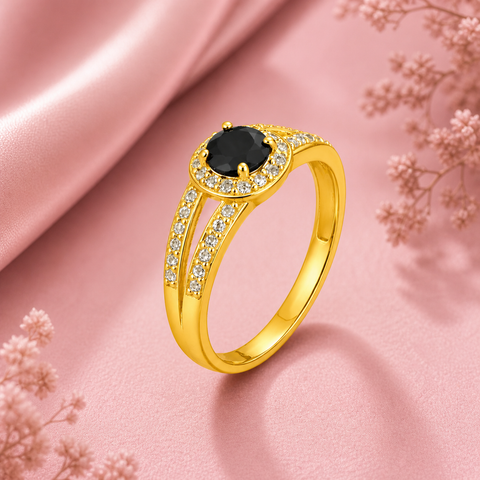 Lia Silver Topaz Adjustable Ring