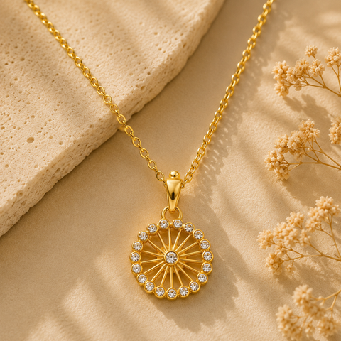 Ava Silver Crystal Pendant