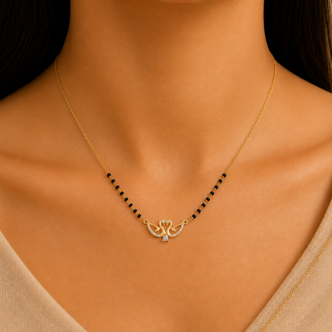 Dira Silver Mangalsutra