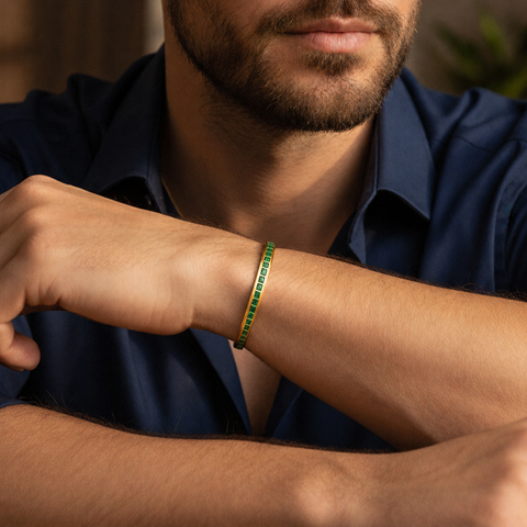 Kite Silver Zirconia Bangle