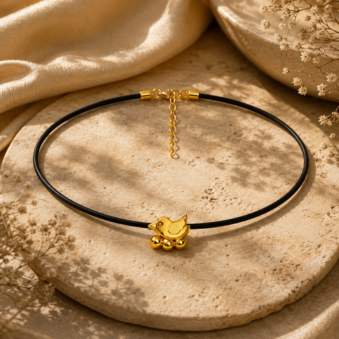 Qora Silver Bird Anklet