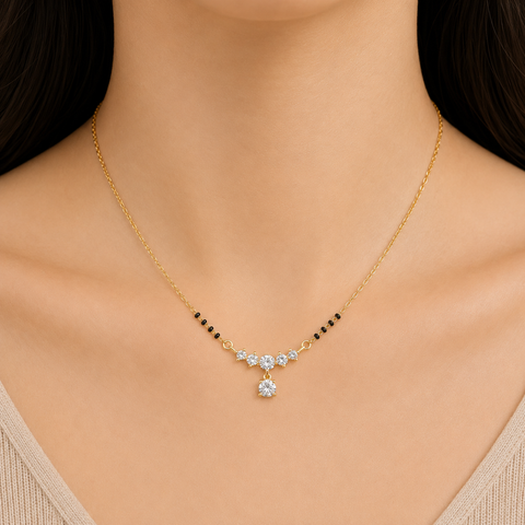 Dova Silver Mangalsutra