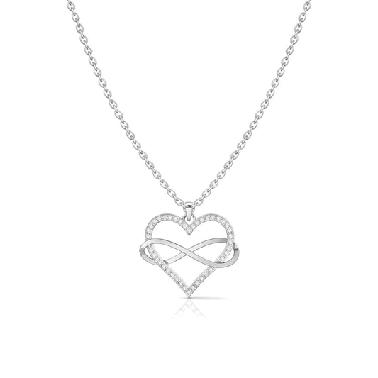 Lyra Silver Zirconia Necklace