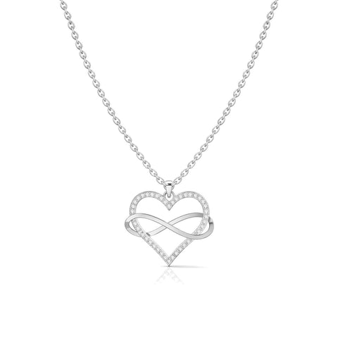 Lyra Silver Zirconia Necklace