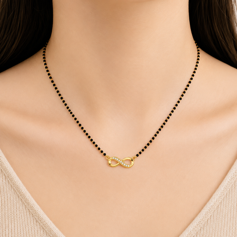 Skye Silver Mangalsutra