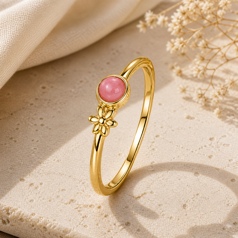 Ana Silver Quartz Adjustable Ring
