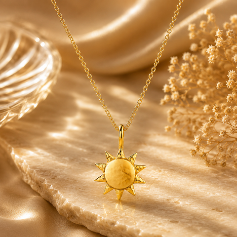 Anna Silver Sun Pendant