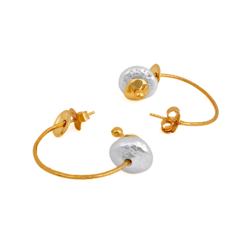 Juno Sterling Silver Elegant Huggies Earrings