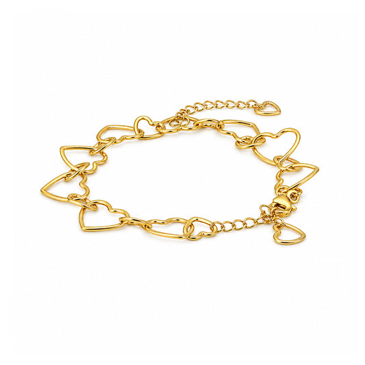Maria Silver Heart Bracelets