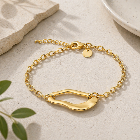 Nyla Silver Organic Bracelets