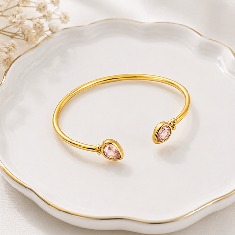 Sia Silver Quartz Bangle