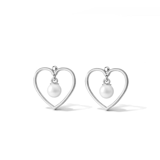 Oana Silver Pearl Earrings