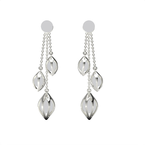 Nora Sterling Silver Synthetic Pearl Dangle Earrings