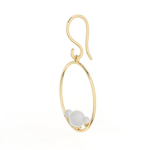 Ryn Sterling Silver Synthetic Pearl Earrings