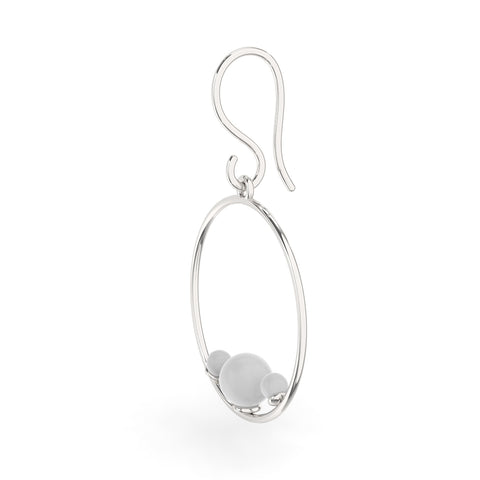 Ryn Sterling Silver Synthetic Pearl Earrings