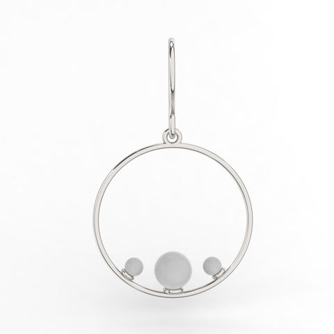 Ryn Sterling Silver Synthetic Pearl Earrings