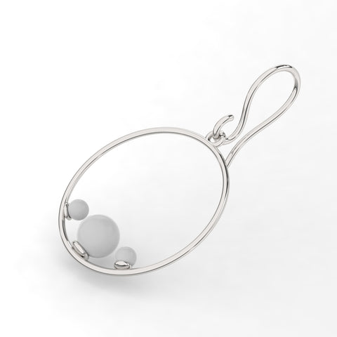 Ryn Sterling Silver Synthetic Pearl Earrings