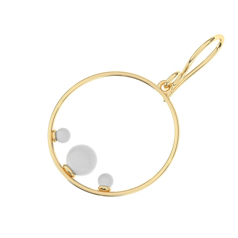 Ryn Sterling Silver Synthetic Pearl Earrings