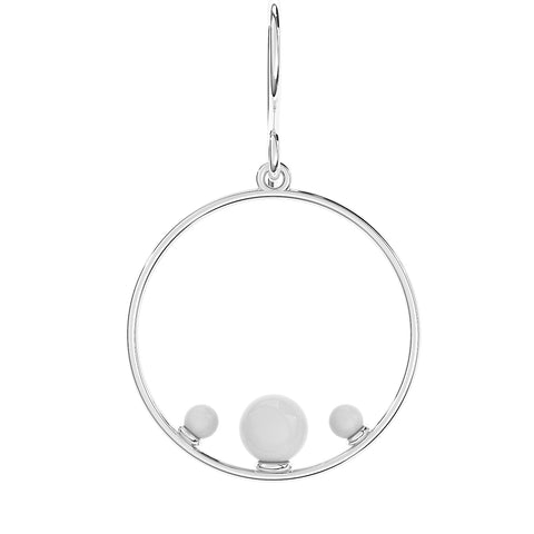 Ryn Sterling Silver Synthetic Pearl Earrings
