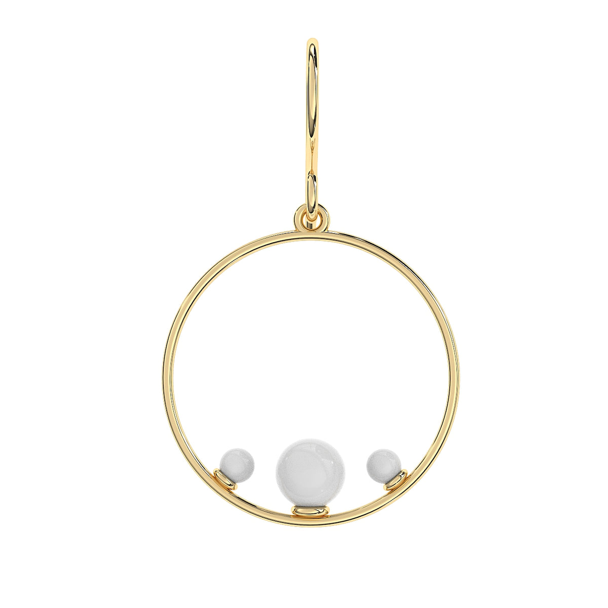 Ryn Sterling Silver Synthetic Pearl Earrings