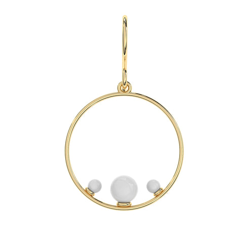 Ryn Sterling Silver Synthetic Pearl Earrings