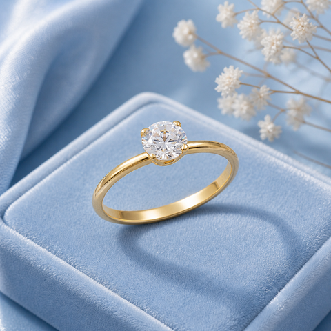 Kate Silver Diamond Adjustable Ring