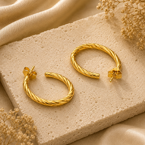 Indy Silver Hoop Earrings