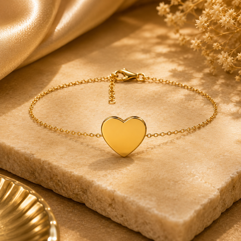 Eavi Silver Heart Bracelet