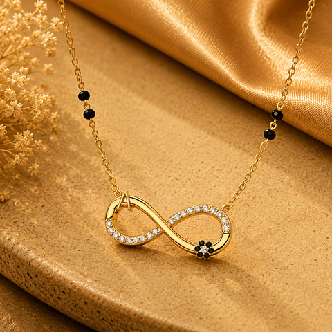 Oela Silver Mangalsutra