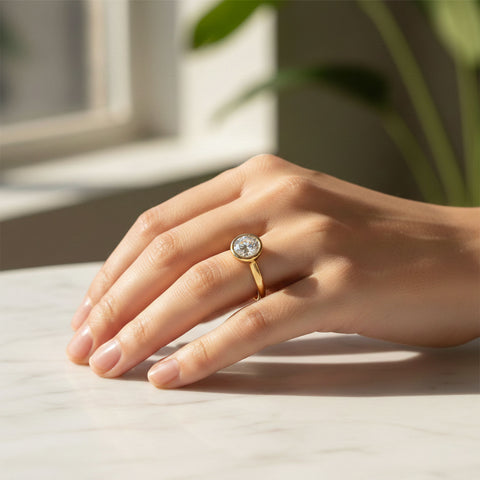 Anne Silver Diamond Adjustable Ring