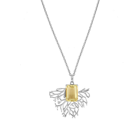 Lucy Silver Quartz Necklace